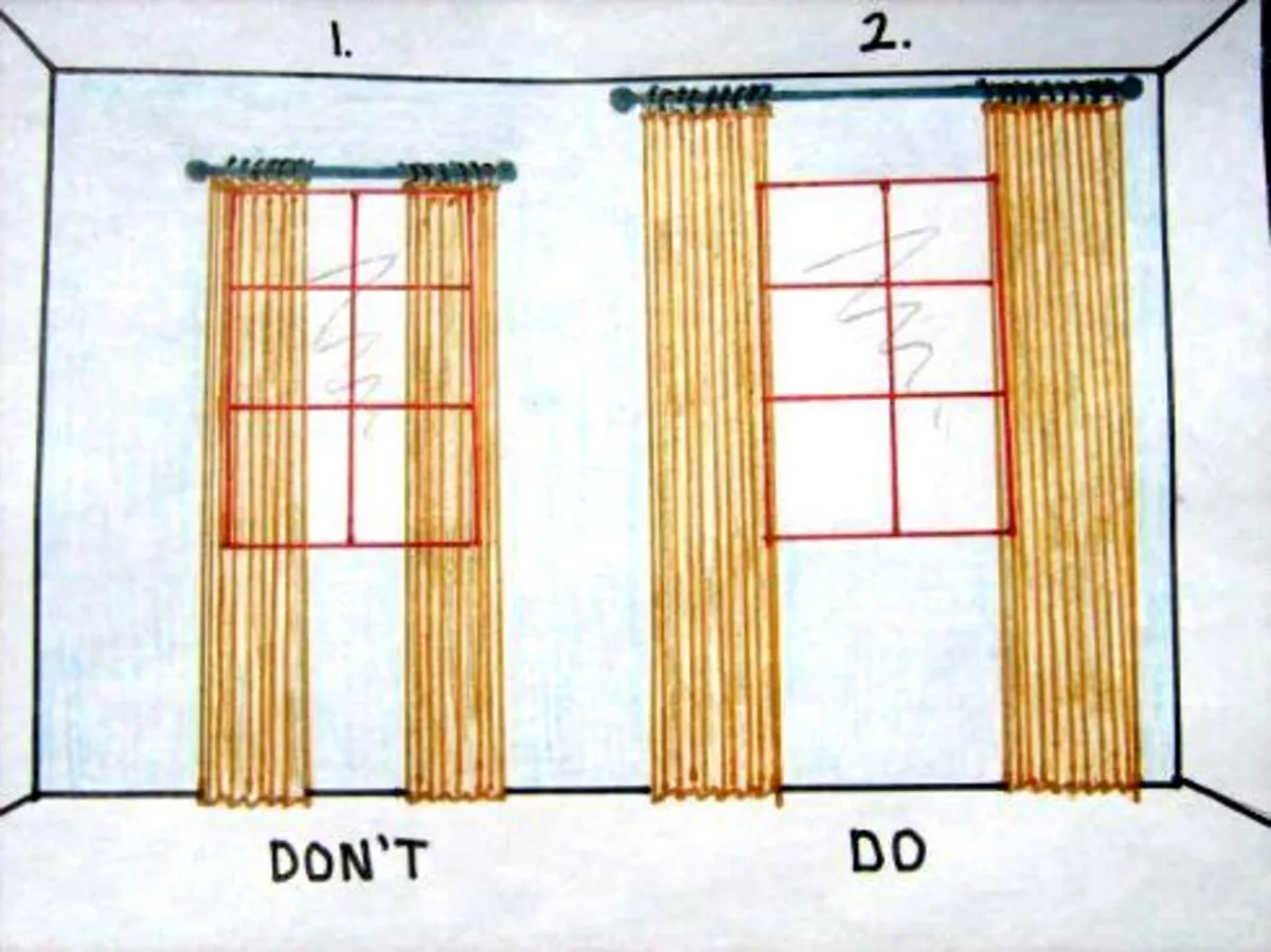 Smart Curtain Placement to Make Windows Appear Larger