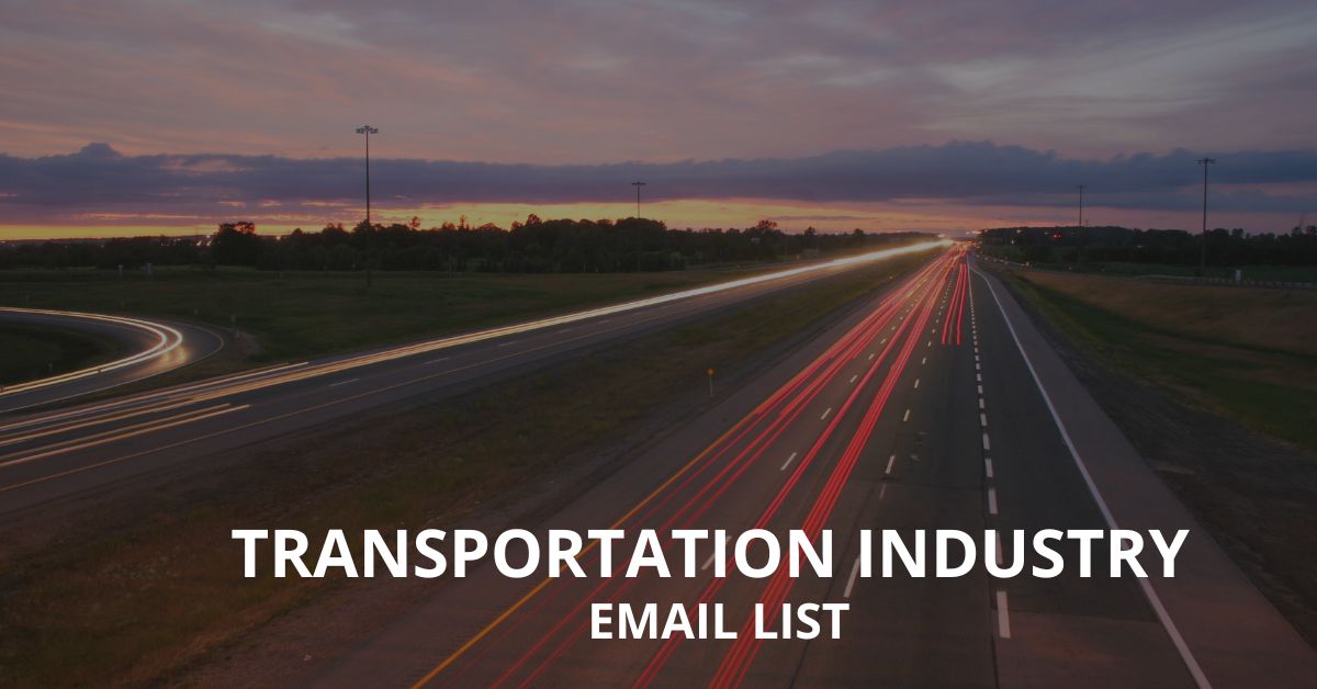 Transportation Industry Email List